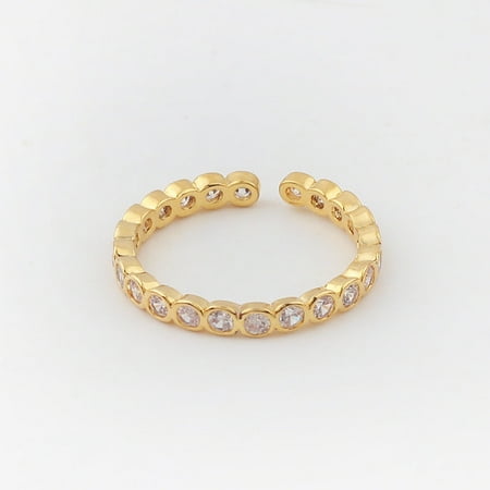 Womens Adjustable Devils Eye Ring With Color Zircon Stones Copper Geometric Dripping Design For Everyday Wear Today