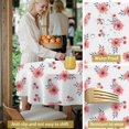 thumbnail image 5 of Pioneer Flower Floral Print Pattern Round Tablecloth 70"x70", Wrinkle Resistant Wipeable Table Cover for Kitchen Dining Room Picnic Patio and Party, 5 of 6