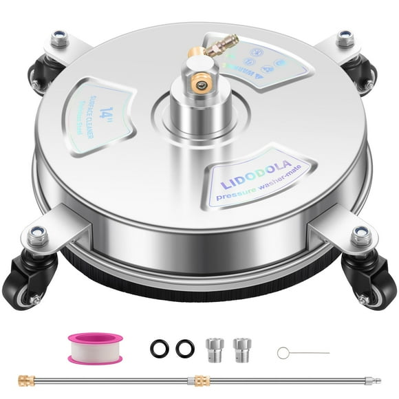 Limpiador de Superficies para Hidrolavadora LidoDola 14" Acero Inoxidable