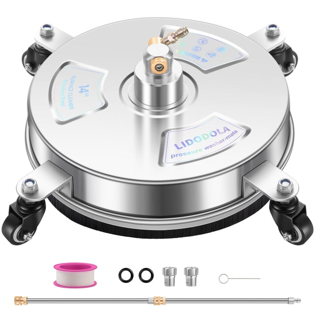 Limpiador de Superficies para Hidrolavadora LidoDola 14" Acero Inoxidable