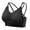 Black, variant on Wireless Bras for Women Comfy Push up Support Criss Cross Lace Workout Bralettes Full Coverage Yoga Bras