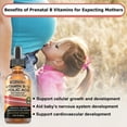 thumbnail image 5 of SBR Nutrition Prenatal B Vitamins | VIT B Complex, Vitamin B12, B9, Folic Acid Supplement | Womens Prenatal Multivitamin | Pregnancy, Postpartum, Fertility Support | Cherry Flavor, 60 svgs, 2 fl oz, 5 of 7