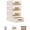 Beige, variant on Stackable Storage Drawers with Pull-Out Bins, Clear Window Closet Organizer with Weekly Labels for Clothes, Bedroom, Living Room and Shelf Storage Organization