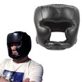 thumbnail image 1 of Casco para boxeo, casco de combate de judo para entrenamiento profesional, para adultos/niños, color negro (niño) Nikou moderno, 1 of 8