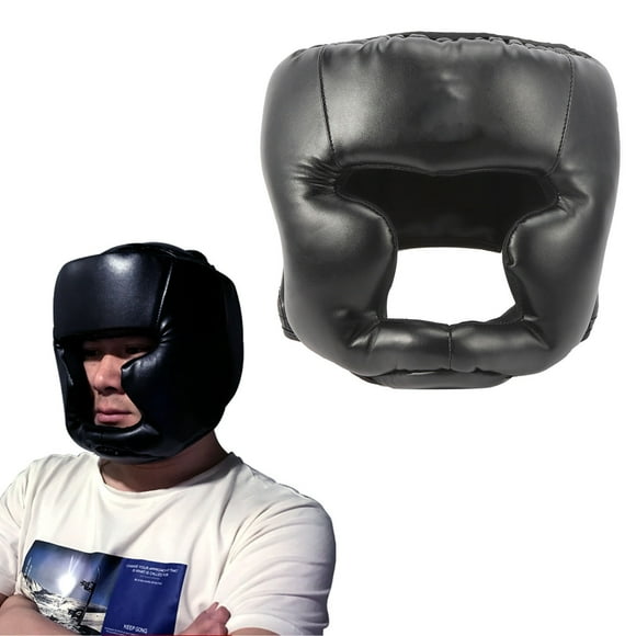 Casco para boxeo, casco de combate de judo para entrenamiento profesional, para adultos/niños, color negro (niño) Nikou moderno