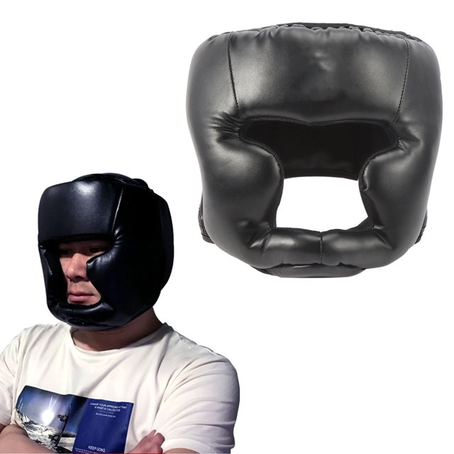 Casco para boxeo, casco de combate de judo para entrenamiento profesional, para adultos/niños, color negro (niño) Nikou moderno