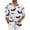 White_003, variant on Domuza Button Down Shirt Men Long Sleeve Halloween Novelty Spooky Print Loose Fit T-Shirts Lightweight Casual Collared Blouse for Halloween Party Black M