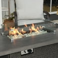 thumbnail image 2 of Kinger Home Fire Pit Tempered Glass Wing Guard, Multiple Sizes Clear/Silver, 2 of 5