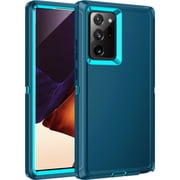 RegSun for Galaxy Note 20 Ultra Case,Shockproof 3-Layer Full Body Protection [Without Screen Protector] Rugged Heavy Duty High Impact Hard Cover Case for Samsung Galaxy Note 20 Ultra,Turquoise