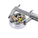 thumbnail image 4 of Pastillero redondo de Mickey Mouse con 3 compartimentos, pastillero portátil para bolsillo o bolso, pastillero decorativo de metal, organizador de vitaminas y medicamentos, 4 of 6