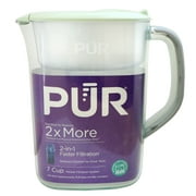 PUR 7 Cup Pitcher Filtration System, Lime, W 9.6" x H 10.1" x L 4.5", PPT700LAV4