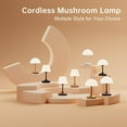 thumbnail image 6 of Mushroom Lamp Cordless Table Lamp, Outdoor Waterproof Shower Lamps, 5000mAh Rechargeable Battery Operated Dimmable Touch Desk Lamps, LED Night Light for Bathroom  Camping Restaurant, 6 of 8