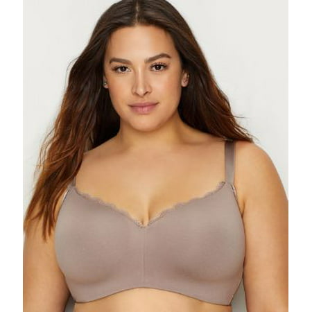 Curvy Couture Cotton Luxe Padded Wire-Free Bra