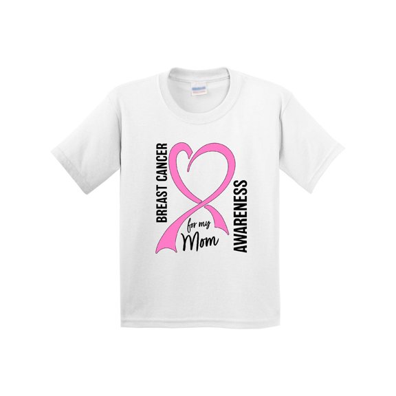 Inktastic Breast Cancer Awareness for My Mom Youth T-Shirt