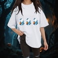 thumbnail image 2 of Godom Halloween Shirts for Women Halloween Tshirt Cute Ghost Graphic Tees Casual Short Sleeve Fall Tops, 2 of 6