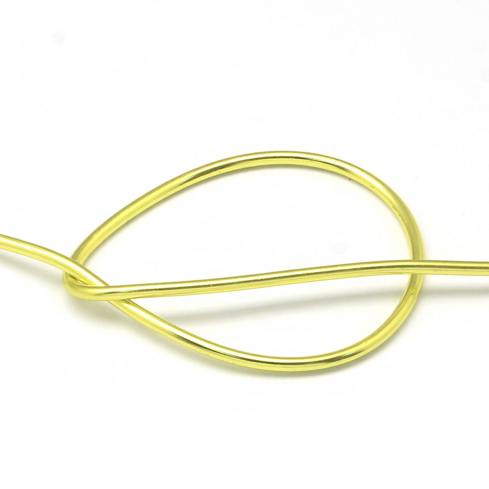 500g Anodized Aluminum Wire Bendable Metal Craft Wire Flexible Craft Wire for Beading Jewelry Craft Making Green Yellow 20 Gauge 0.8mm 300m/500g(984.2 Feet/500g)