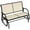 Beige, variant on Demifill 2-Person Outdoor Glider Bench, Patio Double Swing Rocking Chair, Loveseat with Power Coated Steel Frame for Balcony, Yard, Garden, Grey