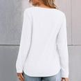 thumbnail image 5 of Neewe Women Long Sleeve Shirts Tops Fall Tunic Causal Fashion Round Neck Basic Tee, 5 of 6