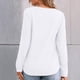 thumbnail image 5 of Ropa de mujer,Camiseta informal de manga larga para mujer, cuello redondo, poliéster, corte regular, para uso diario, sopatenor, 5 of 6
