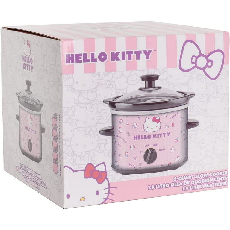 Uncanny Brands Hello Kitty 2 QT Slow Cooker 