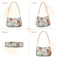 thumbnail image 7 of FORMRS Womens Shoulder Bag with Chain Strap Clutch Purse Cute Tote Handbag, Red and White Floral Pattern, 7 of 7