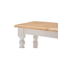 thumbnail image 5 of Boraam Farmhouse Backless Wood Bench - White/Natural Two-Tone Finish, 5 of 16