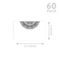 thumbnail image 5 of Koyal Wholesale Black Elegant Ornate Place Cards for Wedding Party Tables, Seating Name Place Cards for Holders, 60 Pack, 5 of 5
