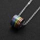 thumbnail image 3 of 2 piezas de material acero inoxidable de moda iris Gay Collar colgante, 3 of 9