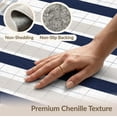 thumbnail image 6 of ODIKA 8'x10' Washable Area Rug Striped Nautical Banded Vintage Awning Stripes Plaid Gingham Flowing Dynamic for King Size Bedroom Under Bed, Master Suite, Non-Shedding, Easy Care, 6 of 7