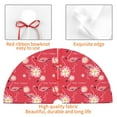 thumbnail image 4 of Picia Hello Summer Flamingo Print Christmas Tree Skirt , Christmas Tree Skirt Ornaments for Merry Christmas Holiday Party Decorations Indoor Outdoor-48", 4 of 7