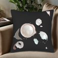 thumbnail image 5 of Set of 2 18x18in Throw Pillow Covers - Modern Abstract Design with Colorful Circular Motif on Black Perfect for Couch Bed Car, 5 of 8