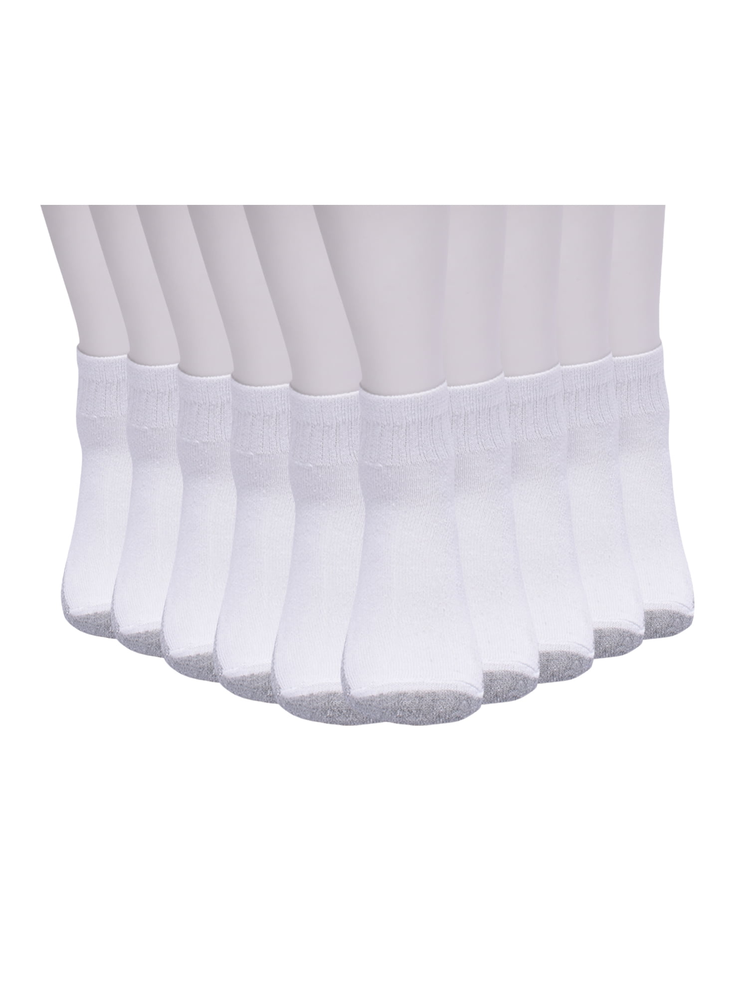 Wonder Nation Cushioned Ankle Socks 10-Pack – Sizes S & L