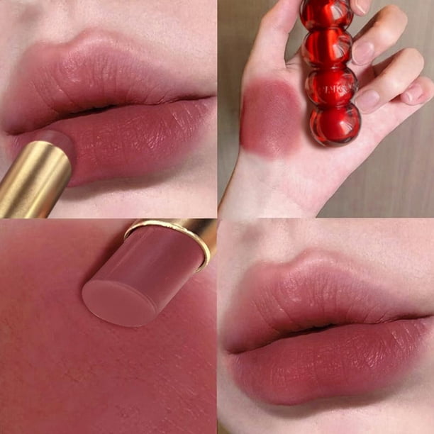 CAIROYAR Lápiz labial mate aterciopelado de larga duración, color brillante para estudiantes, lindo esmalte de labios G