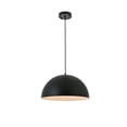 thumbnail image 4 of Forte 1 light black Pendant, 4 of 5