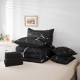 thumbnail image 5 of YST 7 Piece White Honeycomb Print Bed in a Bag, Abstract Geometry Bedding Set, Full, 5 of 5