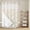 Yellow, variant on Pink Cherry Blossoms No Hook Shower Curtain with Snap in Liner, Waterproof Fabric Shower Curtains, Spring Floral Flowers Beige Shower Curtain Set Top See Through for Bathroom 72"x84"