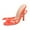 Orange, variant on XIMIN Strappy Heels Dressy Womens Sparkly Heels Sandals Open Toe Dressy Sandal Heel for Women Tall Thick Heel Stiletto Comfortable Summer Party Shoes (8.5, Hot Pink)
