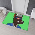 thumbnail image 1 of Business Character Cartoon Anime Wolf Heavy Duty Floor Mat, 1 of 8