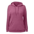 thumbnail image 5 of Enjoytime Lightweight Hoodies for Women Long Sleeve Solid Color Pullover Tops Winter Casual Fashion Sweatshirt with Pocket, 5 of 6