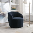 thumbnail image 5 of Tookss 360 Degree Swivel Barrel Chair Accent Armchair,Teddy Fabric Upholstered Club Chair,Single Sofa Chair Leisure Chair,for Living Room, Bedroom, Office, 5 of 9