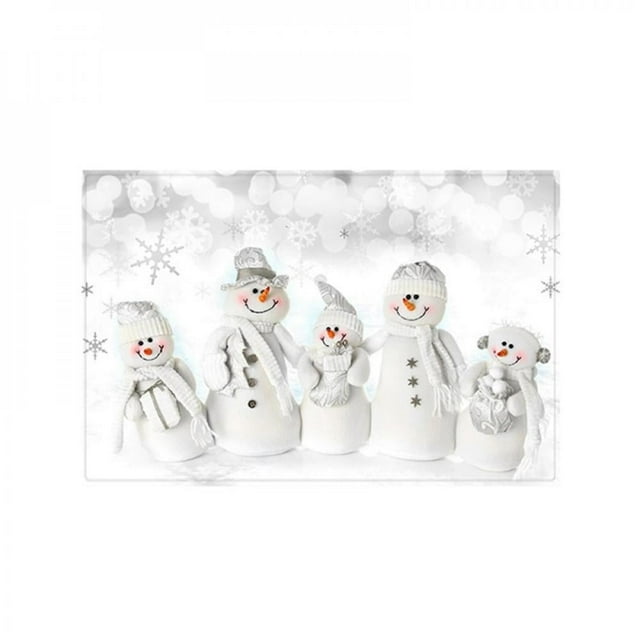 OUSITAID Christmas Rug Xmas Home Decor Kitchen Rug Non Slip Merry Christmas Doormat C 15.75 x 47.24 Inch