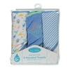 Bon Bebe Baby Boys' 3-Pack Hooded Towels Set - blue/multi, one size