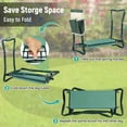 thumbnail image 5 of (3 pack) Jaxpety Folding Garden Kneeler Seat Soft Portable Gardening Bench Stool W/2 Tool Pouches and 6" EVA Wide Pad, Green, 5 of 10
