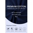 thumbnail image 6 of ANLIQI 100% Cotton Zipper Robes for Women 3/4 Sleeve Bathrobe Lightweight with Pockets Loungewear(Navy Blue,M), 6 of 6