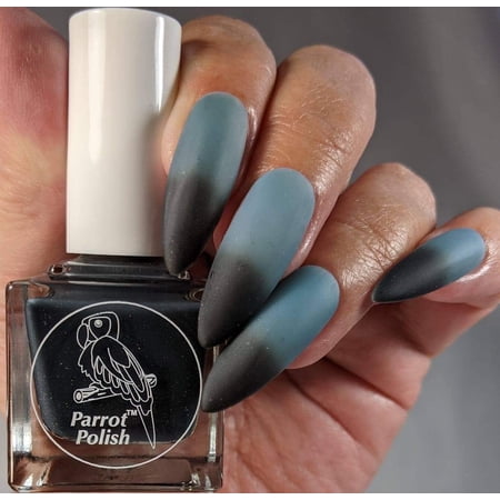Black Dragon Thermal Nail Polish - Black/Bluish Grey
