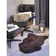 thumbnail image 3 of 24" x 36" x 1.5" Chocolate Faux Sheepskin - Area Rug, 3 of 3