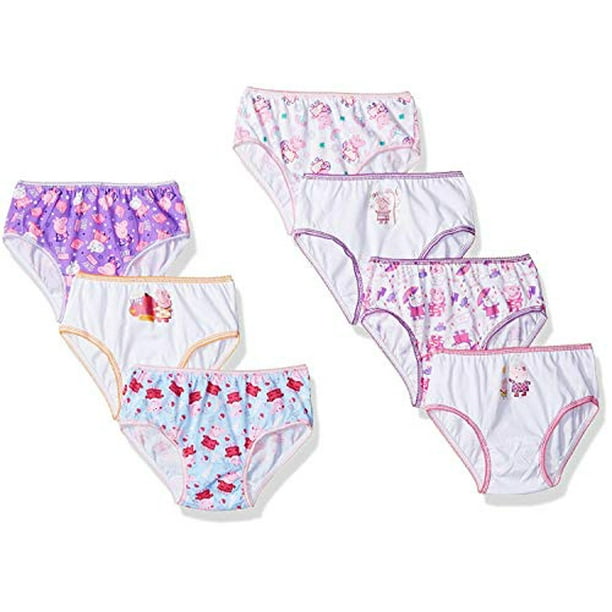 Peppa Pig Toddler Girls' Combed Cotton Character 7pk Panty 