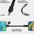 thumbnail image 3 of paladio de carga rápido multifuncional del llavero del cable 6In1 para el cable de datos de carga A de 27W Android TYPE-C 100W, 3 of 5