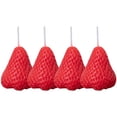 thumbnail image 4 of KAKOWELY 4 velas con aroma a fresa para decoración de mesa, accesorios para fotos, 4 of 5