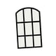thumbnail image 4 of Espejo de pared con rejilla y panel de ventana arqueado para cocina, dormitorio y apartamento. Negro, 4 of 9